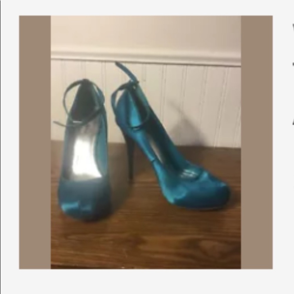 Turquoise heels - Picture 2 of 4
